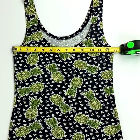 Divided by H&M Women's XS Mini Tank Dress Pineapple Pattern - Picture 2 of 9